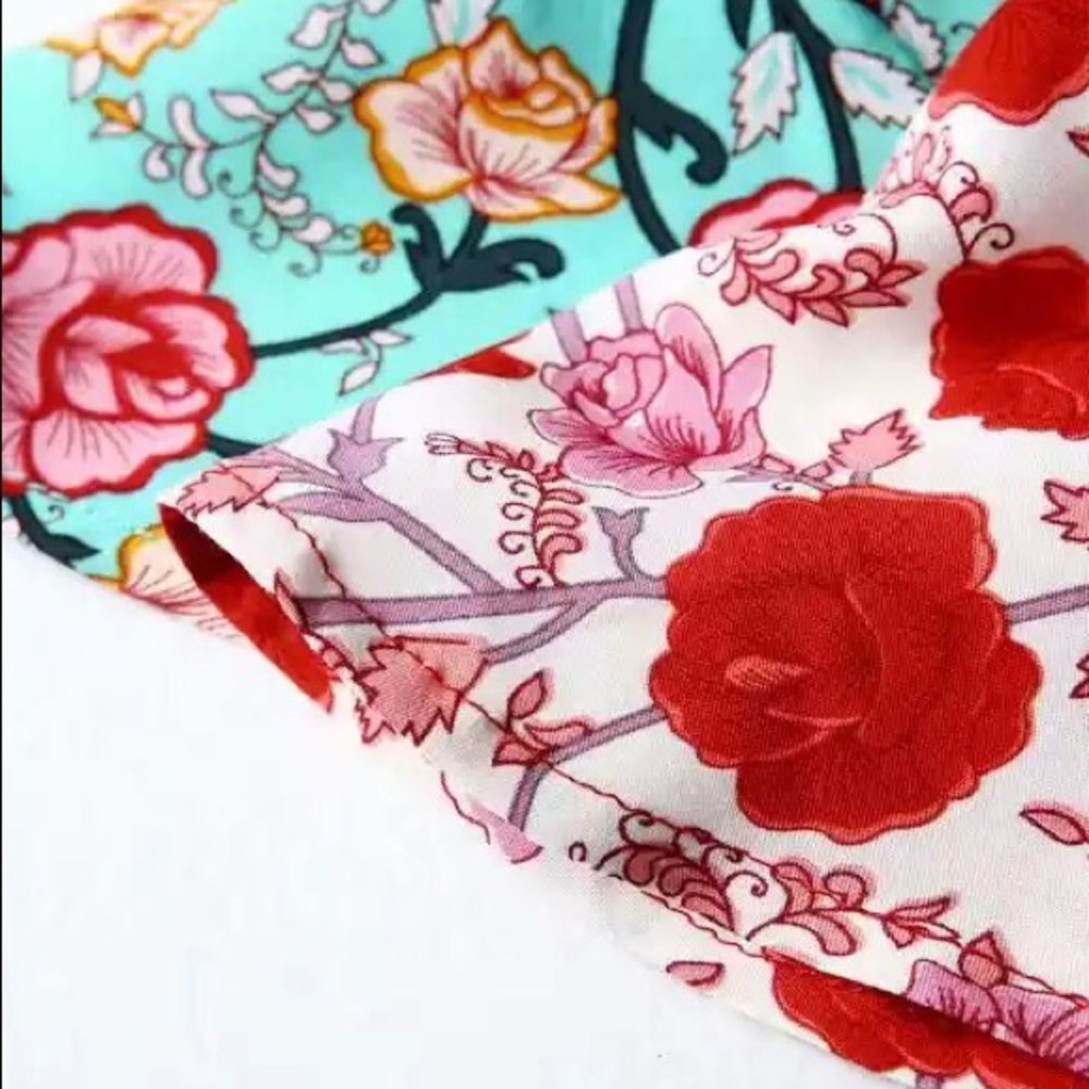 Gypsy Boho Floral Mini Dress - Picture 5 of 9